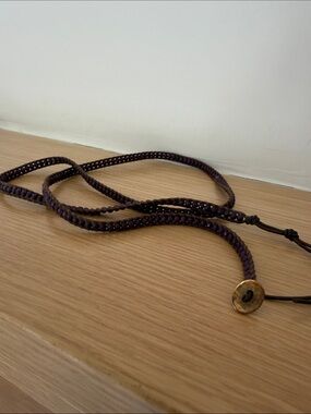 Chan Luu purple beaded wrap bracelet